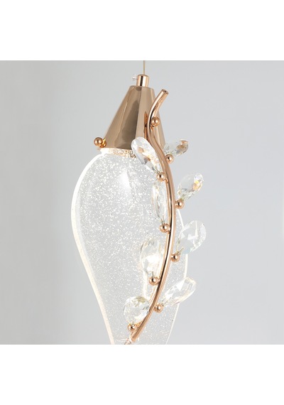 Ardea 7'li Gold Sıralı Sarkıt Salon Led Avize