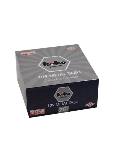 Mixoyuncak Çakmak  109 Metal Taşlı Klasik Çakmak 25'Li