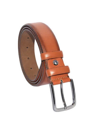Süzer Deri Taba Hakiki Deri Düz Renk 3.5 CM Klasik Kemer - 208-Düz 001