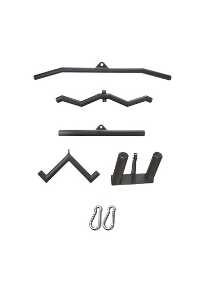 Fat Aparat Seti - Lat Pulldown Bar - Triceps Bar - Rowing Bar - V Bar - Fitness Aparat