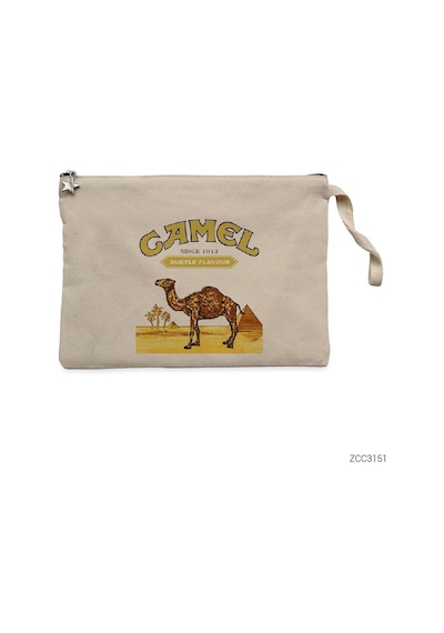 Zepplin Giyim Camel Clutch Astarlı Cüzdan / El Çantası Krem