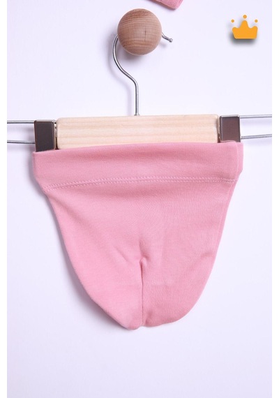 Babyhola Kız Erkek Bebek Tulum Bere Takım Pamuk Önden Düğmeli İnterlok 23630 Pembe