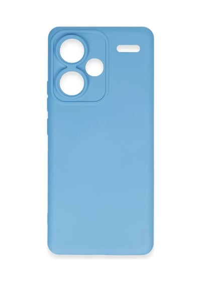 Bezos Redmi Note 13 Pro Plus Uyumlu Kılıf Nano İçi Kadife Silikon - Mavi Mmbz
