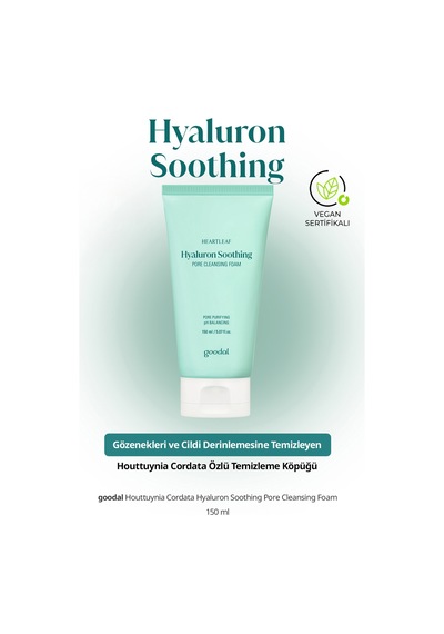 Gözenekleri Temizleyen Köpük Goodal Houttuynia Cordata Hyaluron Soothing Pore Cleansing Foam