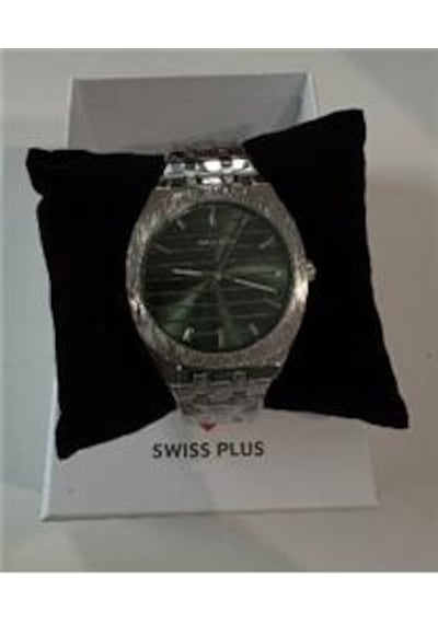 Swiss Plus Man Watch Basic Seri Model-5 St2302agp Green-silver Kol Saati Diğer