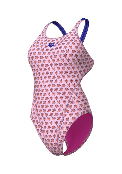 Arena Bouquet Swim Tech Back Kadın Pembe Yüzücü Mayo 010740580