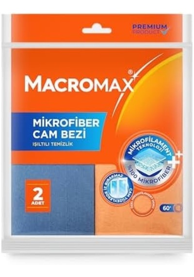 Mikrofiber Cam Bezi 2'li Set, Mikrofilament Teknolojisi İle Leke Ve İz Bırakmaz Ayna Bezi Beyaz