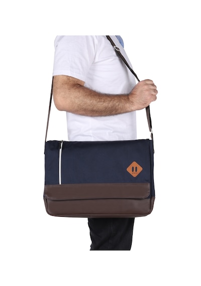 Strong Bag STRONG 15.6 İNCH Laptop Bölmeli Omuz Askılı Postacı Çantası KFT04 Çok Renkli