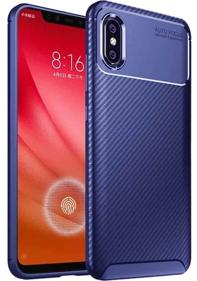 Xiaomi Mi 8 Pro Karbon Desenli Negro Silikon Kılıf