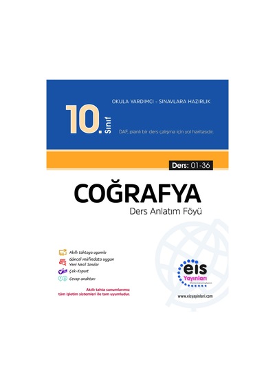 Eis Yayınları 10. Sınıf Coğrafya Ders Anlatım Föyleri