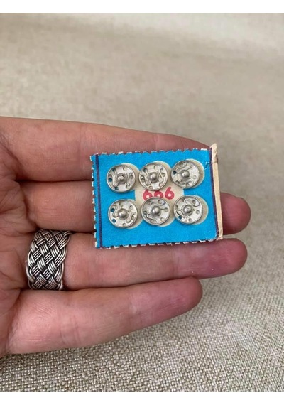 Antika Çıtçıt Düğme 1cm X 6lı - Bakkaliye Koleksiyon Çıt Çıt Düğme
