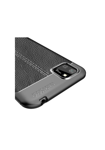 Huawei Y5P Kilif Niss Tam Korumali Lüx Deri Kapak Silikon 442389668