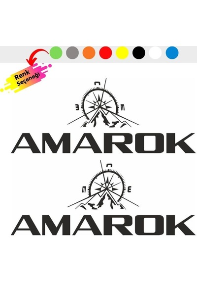 Volksvagen Amarok Pusula Off Road Oto Sticker Set