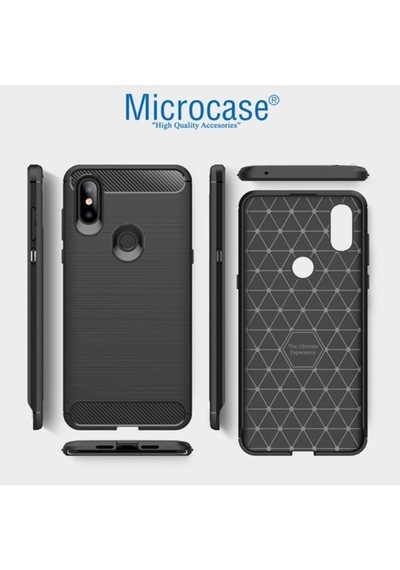 Xiaomi Mi Mix 3 Brushed Carbon Fiber Silikon Kilif + Ekran Koruma 310324155 - Seçenek / Ekran Koruma-Sadece Kilif Istiyorum