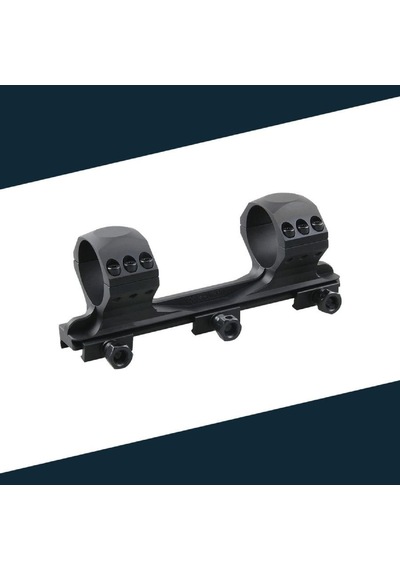 Vector Optics 34mm X-accu Tek Parça Medium Picatinny Dürbün Montaj Halkası Siyah