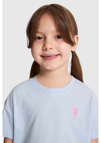 U.S. Polo Assn. Kız Çocuk Açık Mavi Tişört Basic 50325609-vr003 Acık Mavı