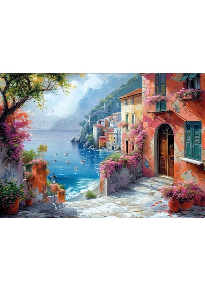 Ks Games 1000 Parça Amalfi Puzzle - Jin Park