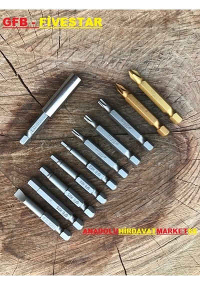 Gfb Bits Uç Seti Uzatma Alyan Takimi Tork Uç Seti Yildiz Uç 11Pcs