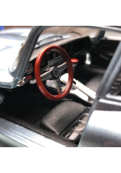 1961 Jaguar E-type 3.8 Coupe Blue Metallic 1 18 Ölçek Burago Mark