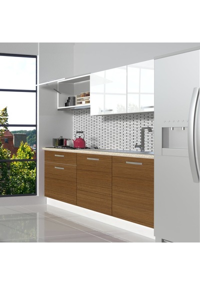Decoraktiv Naturel 160 Mdf Hazır Mutfak Dolabı - Tezgah Dahil - Ceviz Beyaz Beyaz - Ceviz Decoraktiv Naturel 160 Mdf Hazır Mutfak Dolabı - Tezgah Dahil - Ceviz Beyaz Beyaz - Ceviz