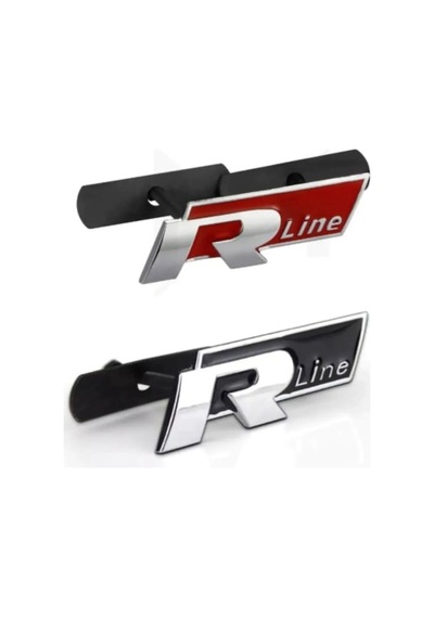 Volksvagen R Line Metal Ön Panjur Logo Arma Sticker