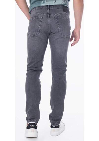 Calvin Klein Slım Taper, 1bz Gri Erkek Kot Pantolon