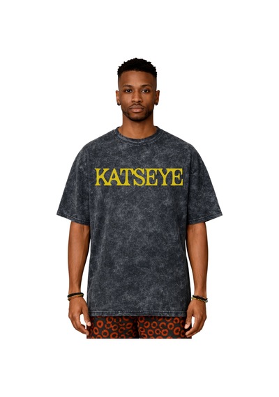Sevbano Katseye Kpop Müzik Grubu Sırt Baskılı Unisex Oversize Eskitme Yık Siyah