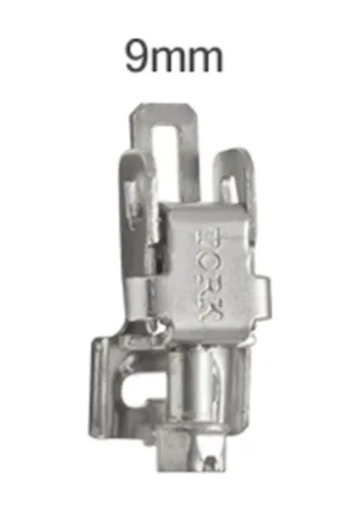 Metal Rulo Kelepçe Bağlantı Klipsi 9mm - 50 Adet Standart