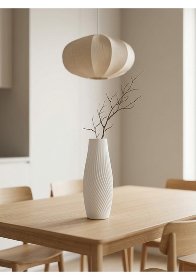 Kaveld Liora Dekoratif Vazo El Yapımı Minimalist Spiral Dokulu Modern Vazo Mermer Tozu Ve Çimento Kompozit Ev Dekoru Beyaz Kaveld Liora Dekoratif Vazo El Yapımı Minimalist Spiral Dokulu Modern Vazo Mermer Tozu Ve Çimento Kompozit Ev Dekoru Beyaz