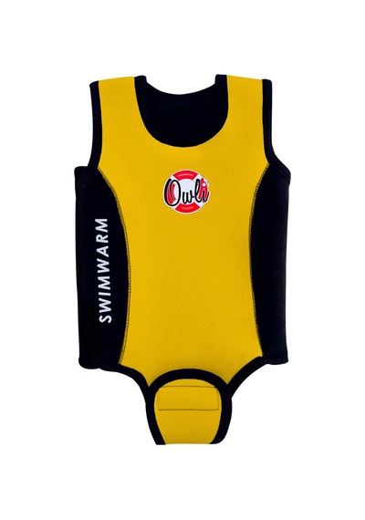 Owlishop Owli Swimwarm Üşütmeyen Bebek Mayosu Sarı - Siyah