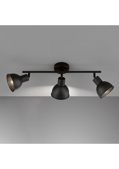 Rsylight Retro Siyah Dekoratif Rustik 180 Derece Hareketli Modern Spor 3 Lü Avize Beyaz