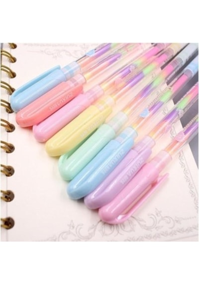Gökkuşağı Jel Kalem Glitter Kalem - 2 Adet