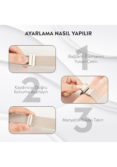 Apple Watch Series Se/11/10/9/8/7/6/5/4/3 İle Uyumlu Kumaş Kordon 46mm/45mm/44mm, Series 10 42mm/41mm/40mm/38mm Çok Renkli