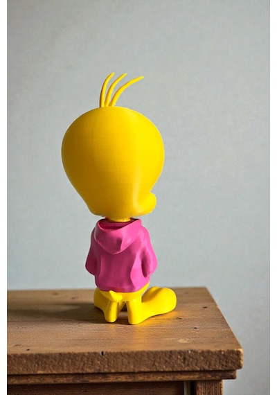 21 Cm 3d Baskı Tweety Figürü, Looney Tunes Figür, Çizgi Film Figürü Çizgi Karakter