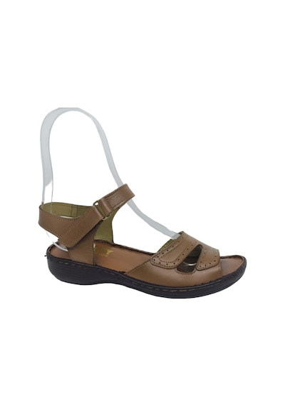 Zerhan 321 Kadın Hakiki Deri Cırtlı Yumuşak Taban Comfort Sandalet Taba Zerhan 321 Kadın Hakiki Deri Cırtlı Yumuşak Taban Comfort Sandalet Taba