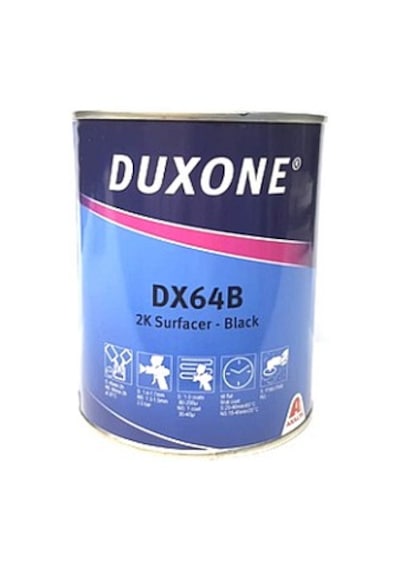 Duxone Dx 64 B 2K Akrilik Astar 1L Siyah