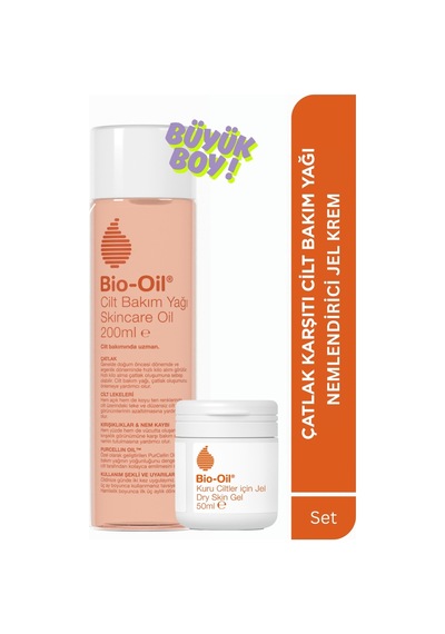 Bio-Oil Çatlak ve Leke Karşıtı Nemlendirici Cilt Bakım Yağı 200 ML + Dry Skin Jel 50 ML