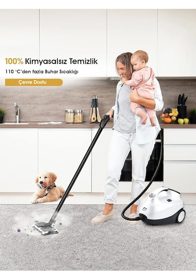 Pirantech CB-107C Çok Fonksiyonlu Buharlı Temizlik Makinesi