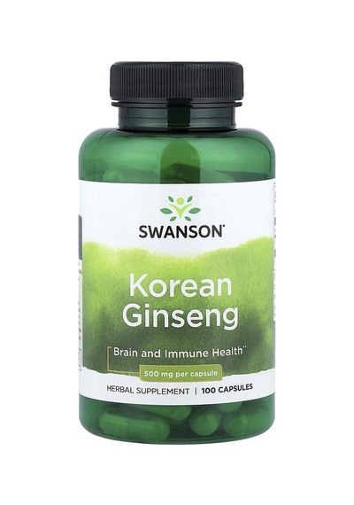 Swanson Vitamins, Korean Ginseng, 500 Mg, 100 Capsules