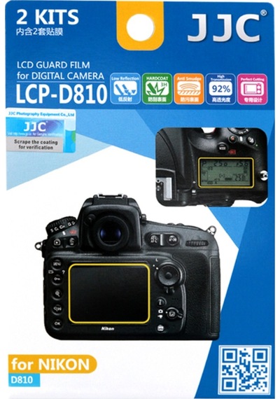 Jjc LCP-D810 Nikon D810 D810A Uyumlu LCD Ekran Koruyucu Film 2'li