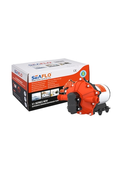 Seaflo Sfdp2-050-060-51 24 Volt Otomatik Hidrofor, Tekne, Yat, Karavan Hidroforu Pompası