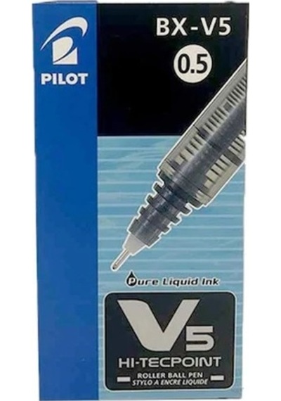 Pilot V5 Iğne Uçlu Roller Kalem 0.5 12'Li Paket Kırmızı