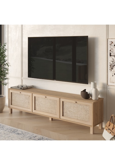 Robin Home Arizona Tv Ünitesi Sehpası Ahşap Ayaklı 3 Ahşap Jüt Kapaklı 180cm Sepet-jüt Kahverengi Robin Home Arizona Tv Ünitesi Sehpası Ahşap Ayaklı 3 Ahşap Jüt Kapaklı 180cm Sepet-jüt Kahverengi