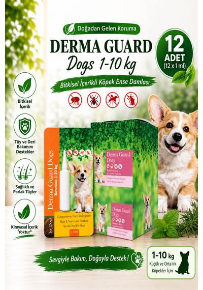 Köpek Ense Damla 1-10 Kg 12 X 1 Ml 12'li Paket Pire Kene Koruma