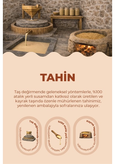 Yerli Susam Tahin, Taş Değirmen Üretimi, 500g
