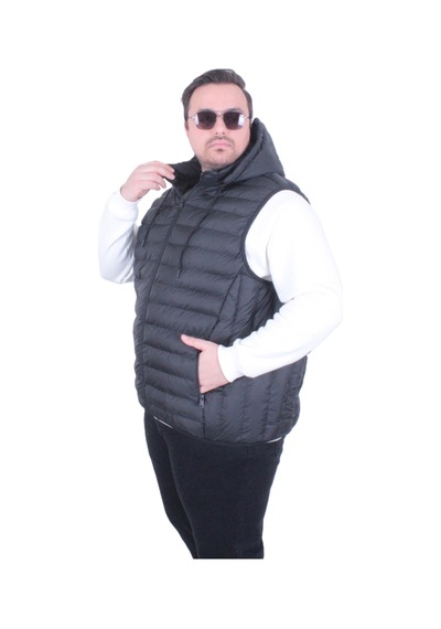Moc Grande Mocgrande Erkek Büyük Beden Yelek Mg 2510 Sıyah Sıyah