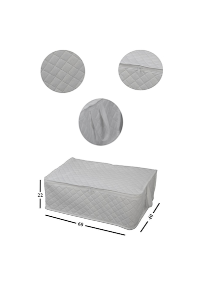 Adarya Home 5 Adet Bazaaltı Hurç 60 x 40 x 22 - Büyük Boy Baza Hurcu -  Beyaz