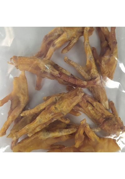 Okro Kurutulmuş Tavuk Ayağı Köpek Ödül Maması 200 G