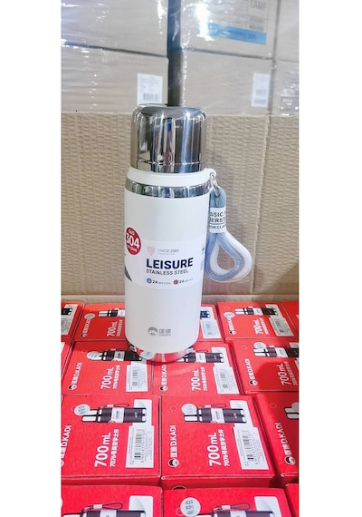 Tnt-8695835419190-okadı Siyah Leısure Paslanmaz Çelik Termos 700ml