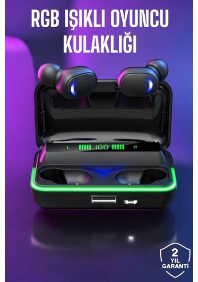Bluetooth Kulaklık Powerbankli Yüksek Ses Kaliteli Şarj Göstergeli
